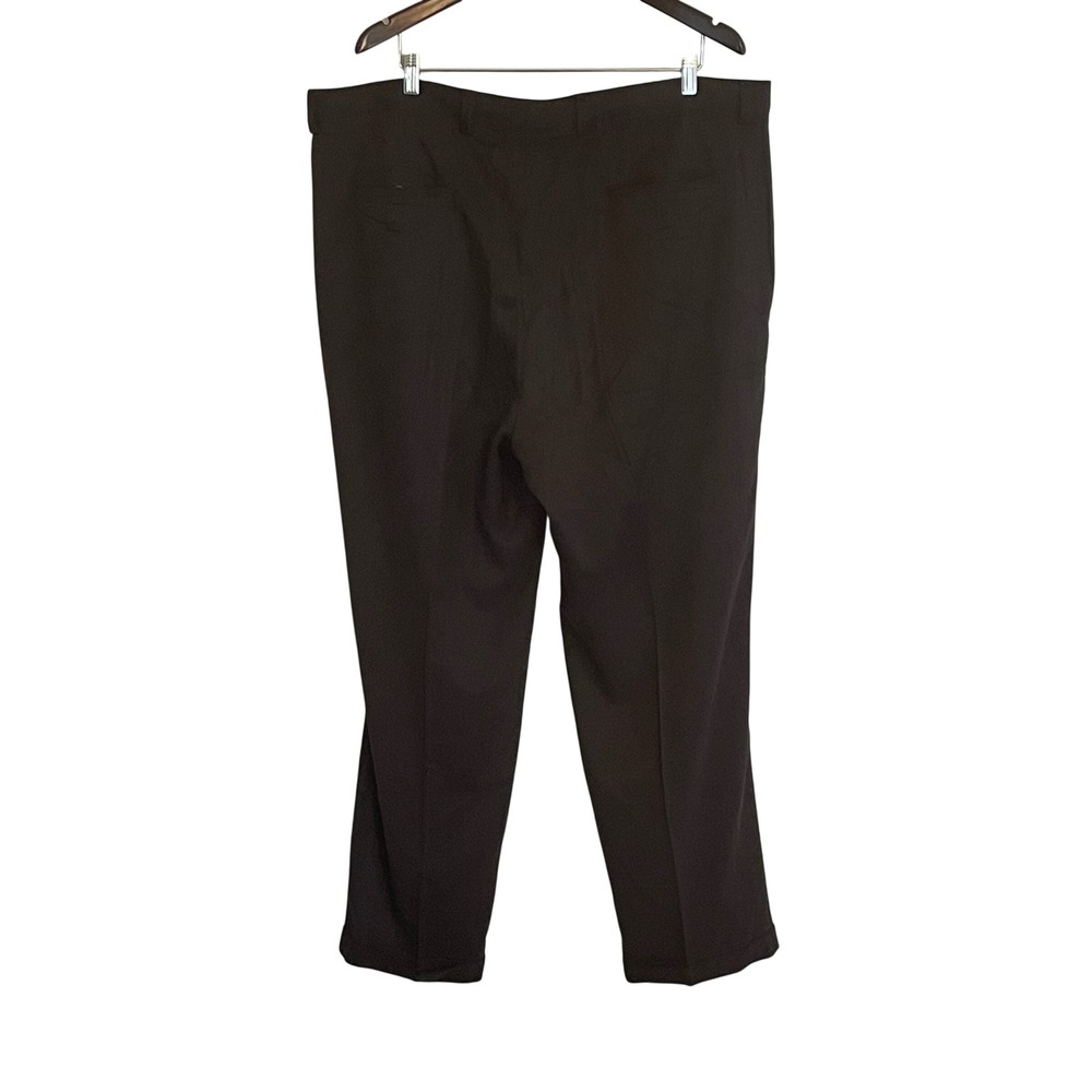 Tommy Bahama Mens 42 Black 100% Silk Pleated Cuffed Relaxed Fit Dress Pants